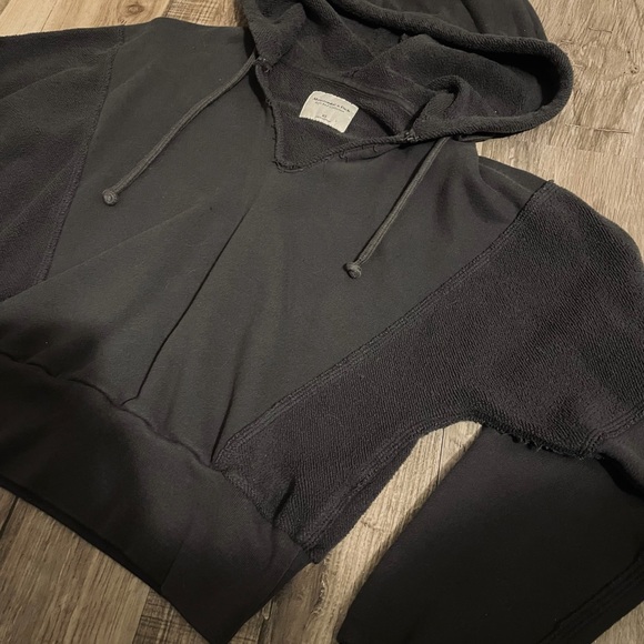 Abercrombie Crop Slouch Hoodie Sweatshirt XS - Picture 2 of 2